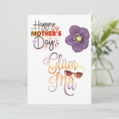 Cartes Pour Fêtes Annuelles Joyeuse fête des Mères Grand-mère (Debout devant)