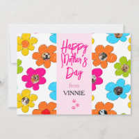 Joyeuse fête des mères Joli collage photo de chien