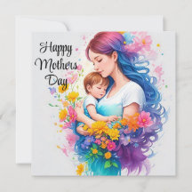 Joyeuse Fête des Mères Maman et Enfant
