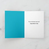 Cartes Pour Fêtes Annuelles Joyeuse fête des mères Maman mignonne Chat en Lab  (Intérieur)