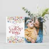 Cartes Pour Fêtes Annuelles Joyeuse Fête des mères Printemps Floral Maman Mess (Debout devant)