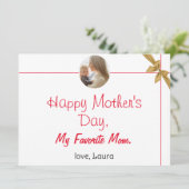 Cartes Pour Fêtes Annuelles Joyeuse fête des mères simple douce maman & bébé p (Debout devant)