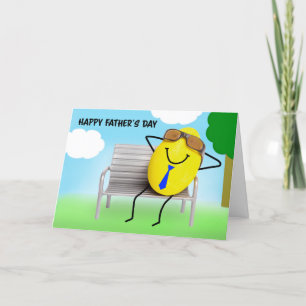 Cartes Pour Fêtes Annuelles Joyeuse Fête des Pères Bon Œuf Humour Relaxant
