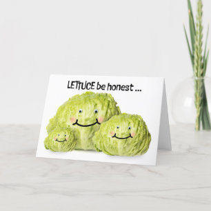 Cartes Pour Fêtes Annuelles Joyeuse Fête des Pères Papa Laitue Blague Papa Hum