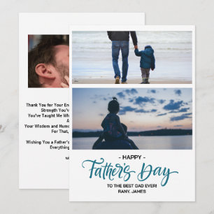 Cartes Pour Fêtes Annuelles Joyeuse fête des pères Photo Collage 