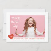 Cartes Pour Fêtes Annuelles Joyeuse fête du coeur Saint Valentin Photo (Devant)