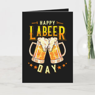 Cartes Pour Fêtes Annuelles Joyeuse fête du Labeer Drôle de fête du Travail