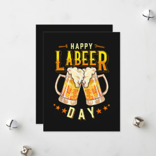 Cartes Pour Fêtes Annuelles Joyeuse fête du Labeer drôle Fête du Travail