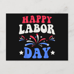 Cartes Pour Fêtes Annuelles Joyeuse Fête du Travail Hommes Femmes Enfants