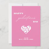 Cartes Pour Fêtes Annuelles Joyeuse Galentine's Day Meilleure Amie Photo de Co (Devant)