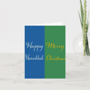 Cartes Pour Fêtes Annuelles Joyeuse Hanouka Joyeux Noël Double Vacances