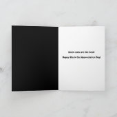 Cartes Pour Fêtes Annuelles Joyeuse Journée d'appréciation de chat noir (Intérieur)