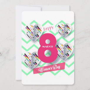 Cartes Pour Fêtes Annuelles Joyeuse journée de la femme ! 8 mars Fête internat