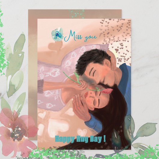 Cartes Pour Fêtes Annuelles Joyeuse journée des câlins