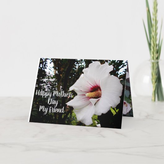 CARTES POUR FÊTES ANNUELLES JOYEUSE JOURNÉE DES MÈRES À L'AMI (Devant)