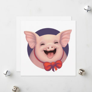 Cartes Pour Fêtes Annuelles Joyeuse Journée du Cochon !