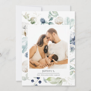 Cartes Pour Fêtes Annuelles Joyeuse photo botanique d'hiver arctique