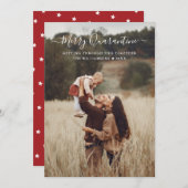 Cartes Pour Fêtes Annuelles Joyeuse Photo de Famille avec un Scénario Amusant (Devant / Derrière)