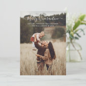 Cartes Pour Fêtes Annuelles Joyeuse Photo de Famille avec un Scénario Amusant (Debout devant)