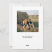 Cartes Pour Fêtes Annuelles Joyeuse photo de script moderne de Pâques (Dos)