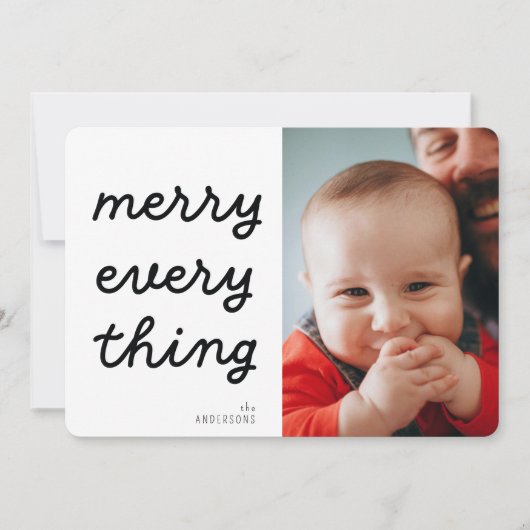 Cartes Pour Fêtes Annuelles joyeuse photo de tout (Devant)