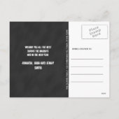 CARTES POUR FÊTES ANNUELLES JOYEUSE PHOTO DE VACANCES DE NOËL DE TABLEAU (Dos)