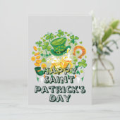 Cartes Pour Fêtes Annuelles Joyeuse Saint-Patrick (Debout devant)