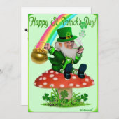 CARTES POUR FÊTES ANNUELLES JOYEUSE SAINT-PATRICK  (Devant / Derrière)