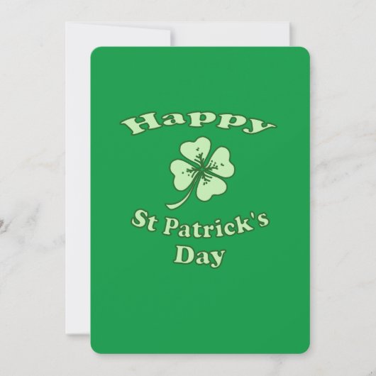 Cartes Pour Fêtes Annuelles Joyeuse Saint-Patrick (Devant)