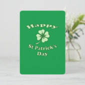 Cartes Pour Fêtes Annuelles Joyeuse Saint-Patrick (Debout devant)