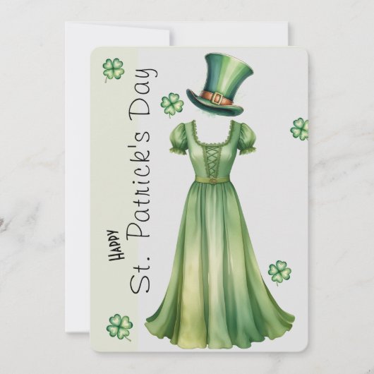 Cartes Pour Fêtes Annuelles Joyeuse Saint-Patrick (Devant)