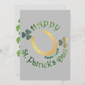 Cartes Pour Fêtes Annuelles Joyeuse Saint-Patrick (Devant / Derrière)