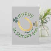 Cartes Pour Fêtes Annuelles Joyeuse Saint-Patrick (Debout devant)
