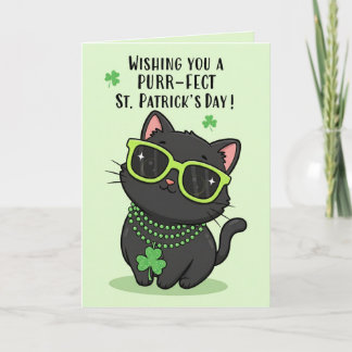 Cartes Pour Fêtes Annuelles Joyeuse Saint-Patrick à tout joli petit chaton 