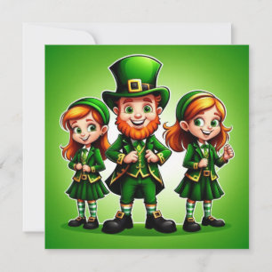 Cartes Pour Fêtes Annuelles Joyeuse Saint-Patrick aux enfants