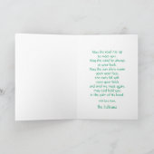 Cartes Pour Fêtes Annuelles Joyeuse Saint-Patrick avec la bénédiction irlandai (Intérieur)