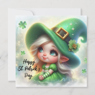 Cartes Pour Fêtes Annuelles Joyeuse Saint-Patrick Cute Gnome