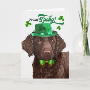 Cartes Pour Fêtes Annuelles Joyeuse Saint-Patrick pour un chien Retriever à Po