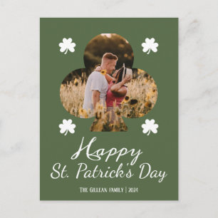Cartes Pour Fêtes Annuelles Joyeuse Saint-Patrick Shamrocks photo de famille