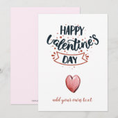 Cartes Pour Fêtes Annuelles Joyeuse Saint Valentin (Devant / Derrière)