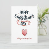 Cartes Pour Fêtes Annuelles Joyeuse Saint Valentin (Debout devant)