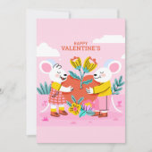 Cartes Pour Fêtes Annuelles Joyeuse Saint-Valentin (Devant)