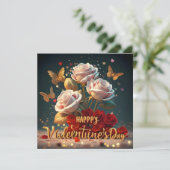 Cartes Pour Fêtes Annuelles Joyeuse Saint-Valentin (Debout devant)