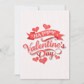 Cartes Pour Fêtes Annuelles Joyeuse Saint-Valentin  (Devant)