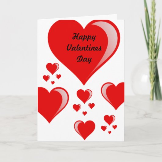 Cartes Pour Fêtes Annuelles Joyeuse Saint-Valentin (Devant)