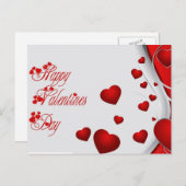 Cartes Pour Fêtes Annuelles joyeuse Saint Valentin (Devant / Derrière)