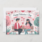Cartes Pour Fêtes Annuelles Joyeuse Saint-Valentin (Dos)