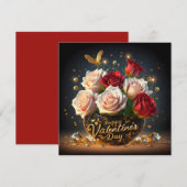 Cartes Pour Fêtes Annuelles Joyeuse Saint-Valentin  (Devant / Derrière)