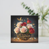 Cartes Pour Fêtes Annuelles Joyeuse Saint-Valentin  (Debout devant)
