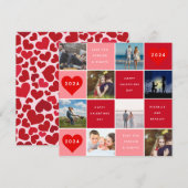 Cartes Pour Fêtes Annuelles Joyeuse Saint-Valentin 8 Grille de photos (Devant / Derrière)